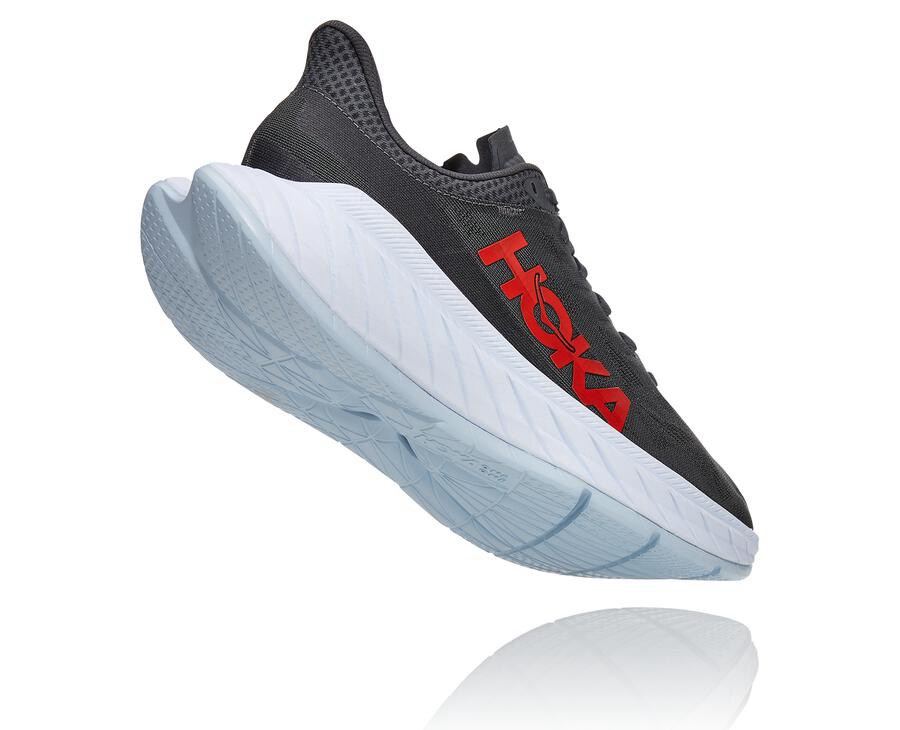 Hoka One One Tenisky Panske Čierne/Biele - Carbon X 2 - 67053-PFYN